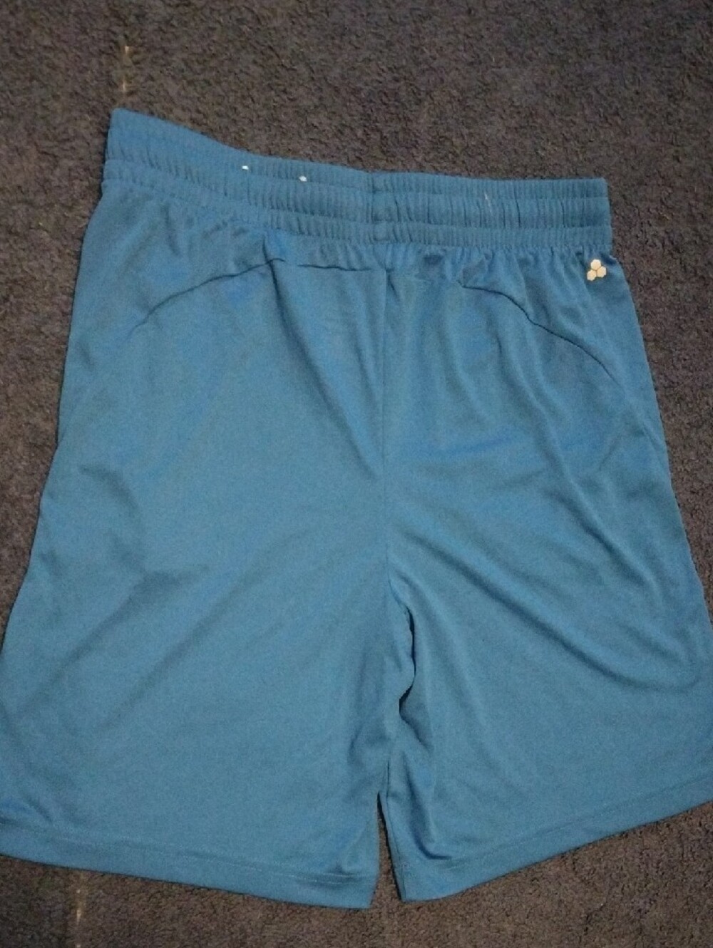 Boy's Athletic Blue Performance Shorts - Picture 6 of 7